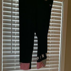 TWO PINK capris leggings.